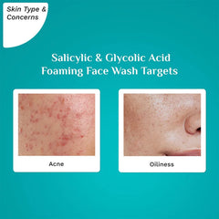 Pilgrim Cosmetics Salicylic & Glycolic Acid Foaming Face Wash 120ml Pilgrim Cosmetics Salicylic & Glycolic Acid Foaming Face Wash 120ml