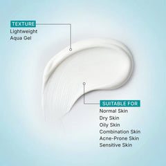 Pilgrim Cosmetics 1% Hyaluronic Acid Aqua Sunscreen Gel SPF 50 PA++++ 50g Pilgrim Cosmetics 1% Hyaluronic Acid Aqua Sunscreen Gel SPF 50 PA++++ 50g