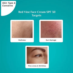 Pilgrim Cosmetics Red Vine Face Cream SPF 30 with Vitamin C & Rosehip Oil (PA+++) 50g Pilgrim Cosmetics Red Vine Face Cream SPF 30 with Vitamin C & Rosehip Oil (PA+++) 50g