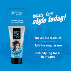 Leeford RockOn Soft Wet Hair Styling Gel 60g Leeford RockOn Soft Wet Hair Styling Gel 60g