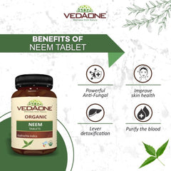 Vedaone Ayurvedic Organic Neem 750mg For Skin And Overall Wellness 60 Tablets Vedaone Ayurvedic Organic Neem 750mg For Skin And Overall Wellness 60 Tablets