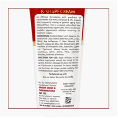 Bakson's Sunny Herbals B Shape With Sabal Serr & Uplifts Skin Care Breasts Cream 100gm Bakson's Sunny Herbals B Shape With Sabal Serr & Uplifts Skin Care Breasts Cream 100gm