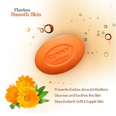 Bakson's Sunny Herbals Derm Aid With Berberis & Calendula Flawless,Smooth Skin Care Soap 75gm Bakson's Sunny Herbals Derm Aid With Berberis & Calendula Flawless,Smooth Skin Care Soap 75gm