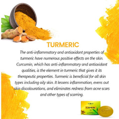 Bakson's Sunny Herbals Kurkuma mit Kurkuma und Aloe Vera, komplette Hautpflegeseife, 75 g Bakson's Sunny Herbals Kurkuma mit Kurkuma und Aloe Vera, komplette Hautpflegeseife, 75 g