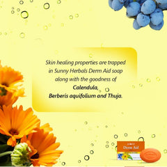 Bakson's Sunny Herbals Derm Aid With Berberis & Calendula Flawless,Smooth Skin Care Soap 75gm Bakson's Sunny Herbals Derm Aid With Berberis & Calendula Flawless,Smooth Skin Care Soap 75gm