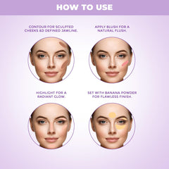Lotus Make Up Cosmetics Proedit Power Trio Face Palette Lotus Make Up Cosmetics Proedit Power Trio Face Palette