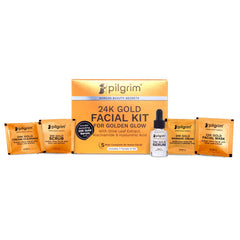 Pilgrim Cosmetics 24K Gold Facial Kit For Golden Glow Pilgrim Cosmetics 24K Gold Facial Kit For Golden Glow