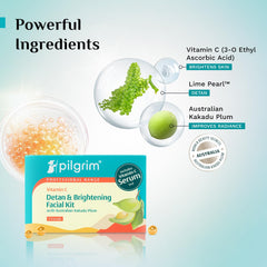 Pilgrim Cosmetics Vitamin C Detan & Brightening Facial Kit Pilgrim Cosmetics Vitamin C Detan & Brightening Facial Kit