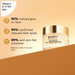 Pilgrim Cosmetics 24K Gold Gel Moisturizer 50g Pilgrim Cosmetics 24K Gold Gel Moisturizer 50g