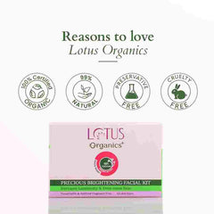 Lotus Herbals Cosmetics Precious Brightening Facial Kit Lotus Herbals Cosmetics Precious Brightening Facial Kit