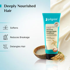 Pilgrim Cosmetics Korean Rice Water & Collagen Advanced Damage Repair Conditioner 200 ml | 6.76 fl. oz Pilgrim Cosmetics Korean Rice Water & Collagen Advanced Damage Repair Conditioner 200 ml | 6.76 fl. oz