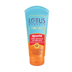 Lotus Herbals Cosmetics Safe Sun Sports Pro Defence Sunblock SPF 100+ PA+++ Lotus Herbals Cosmetics Safe Sun Sports Pro Defence Sunblock SPF 100+ PA+++