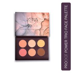 Lotus Make Up Cosmetics Proedit Power Trio Face Palette Lotus Make Up Cosmetics Proedit Power Trio Face Palette