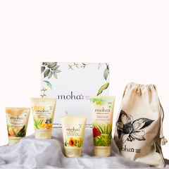 Moha Cosmetics Skin Care Face Wash,Face Scrub,Face Mask & Lotion Gift Kit Moha Cosmetics Skin Care Face Wash,Face Scrub,Face Mask & Lotion Gift Kit