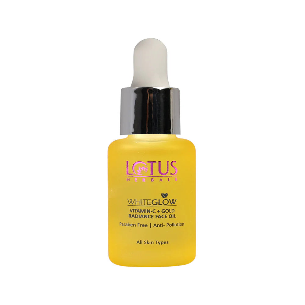 Lotus Herbals Cosmetics WhiteGlow Vitamin C + Gold Radiance Face Oil 15ml