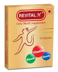 Revital H Men Multivitamin with Calcium,Zinc & Ginseng For Immunity Capsule