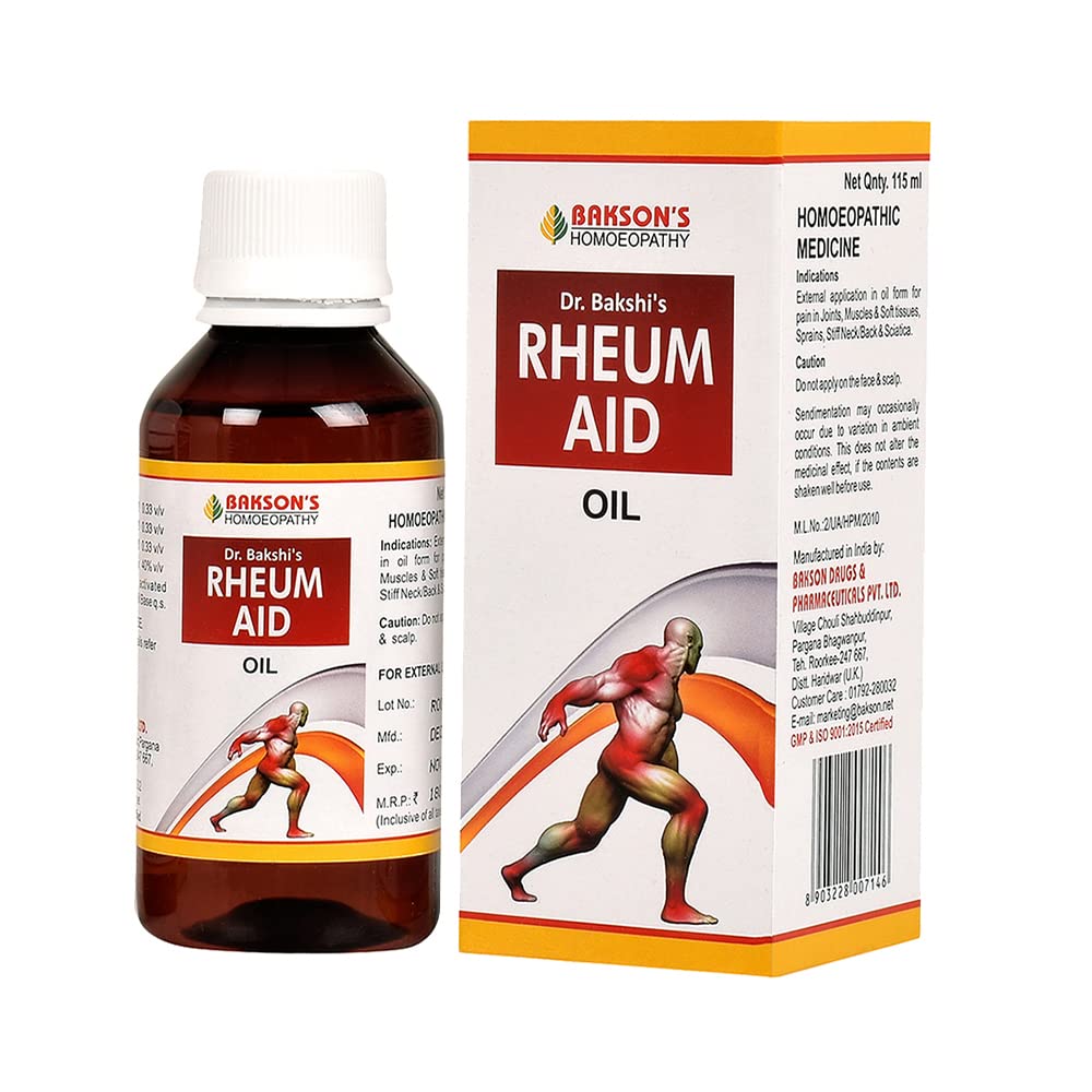 Bakson's Homoeopathy Rheum Aid Massage Oil