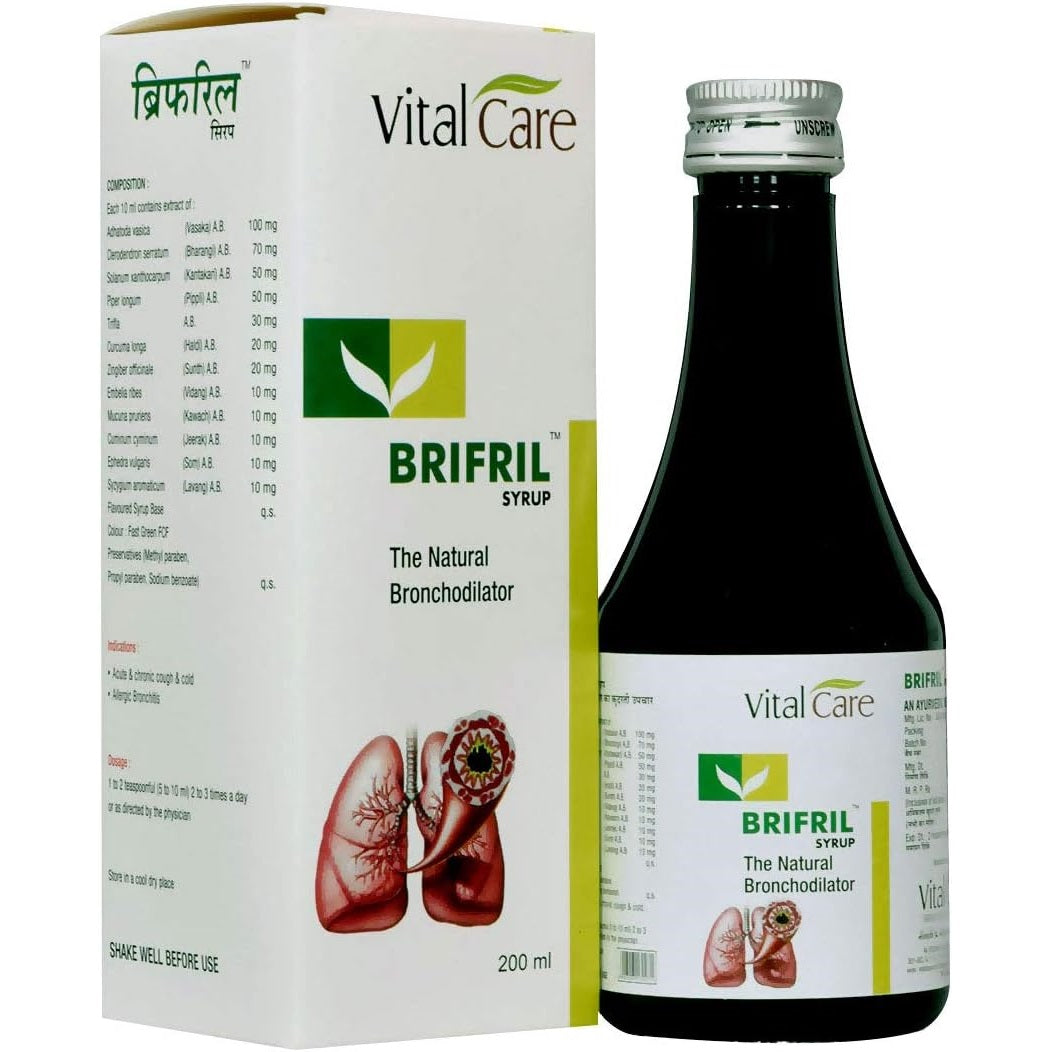 Vital Care Ayurvedic Brifril The Natural Bronchodilator Syrup 200ml