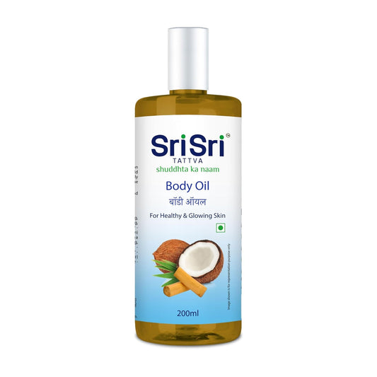 Sri Sri Tattva Ayurvedisches Körperöl für gesunde und strahlende Haut, 200 ml