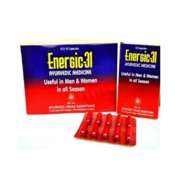 Ayuvi Ayurved Vikas Sansthan Ayurvedic Immunity Boost,Sudh Shilajit Energic 31 Unisex 10 Capsule