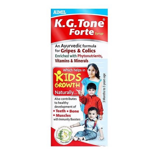 Aimil Ayurvedic KGTone Forte Natural Herbs Mix Sirup für Wachstums- und Immunitätsverstärker für Kinder, 100 ml 