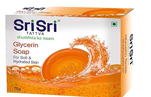 Sri Sri Tattva Glycerin For Soft & Hydrated Skin Bar Soap 75gm