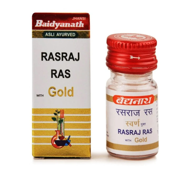 Baidyanath Ayurvedic Jhansi Rasraj Ras Swarna Yukta Tablets