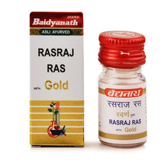 Baidyanath Ayurvedische Jhansi Rasraj Ras Swarna Yukta Tabletten