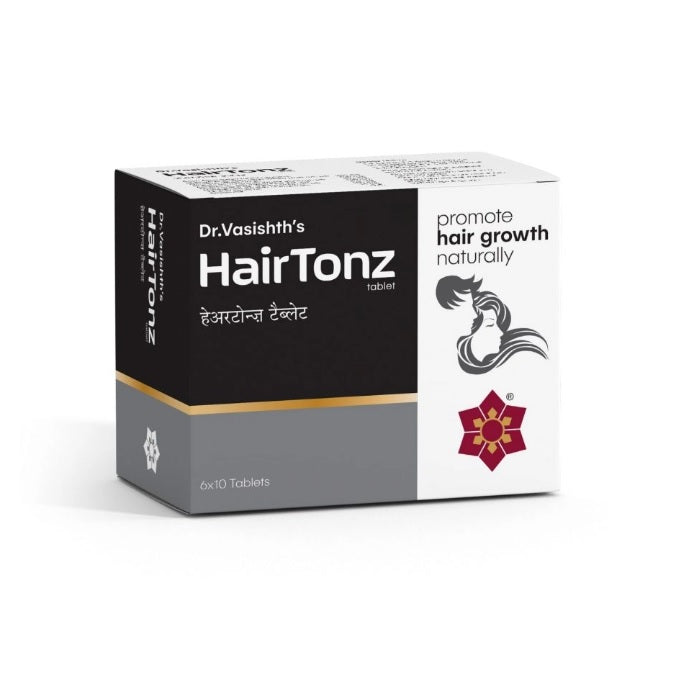Аюрведический препарат для здоровья волос Hairtonz Dr.Vasishth's, 6 х 10 таблеток