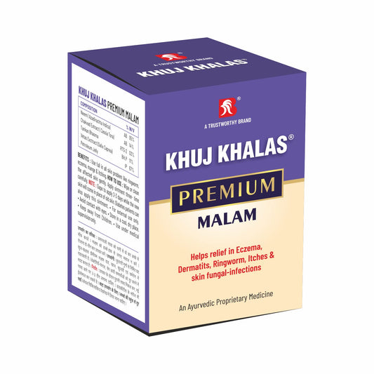 Shree Bahuchar Ayurveda Khuj Khalas Premium Hautsalbe Malam 20 g