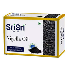Sri Sri Tattva Ayurvedic Nigella Oil 500mg Vegetarien 30 Capsule
