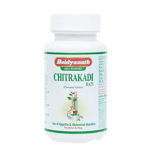 Baidyanath Ayurvedic Jhansi Chitrakadi Bati Tablets