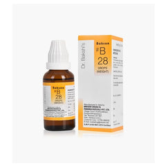 Bakson's Homoeopathy B28 (B-28) Weight For Obesity And Tendency To Put On Weight Drops 30ml