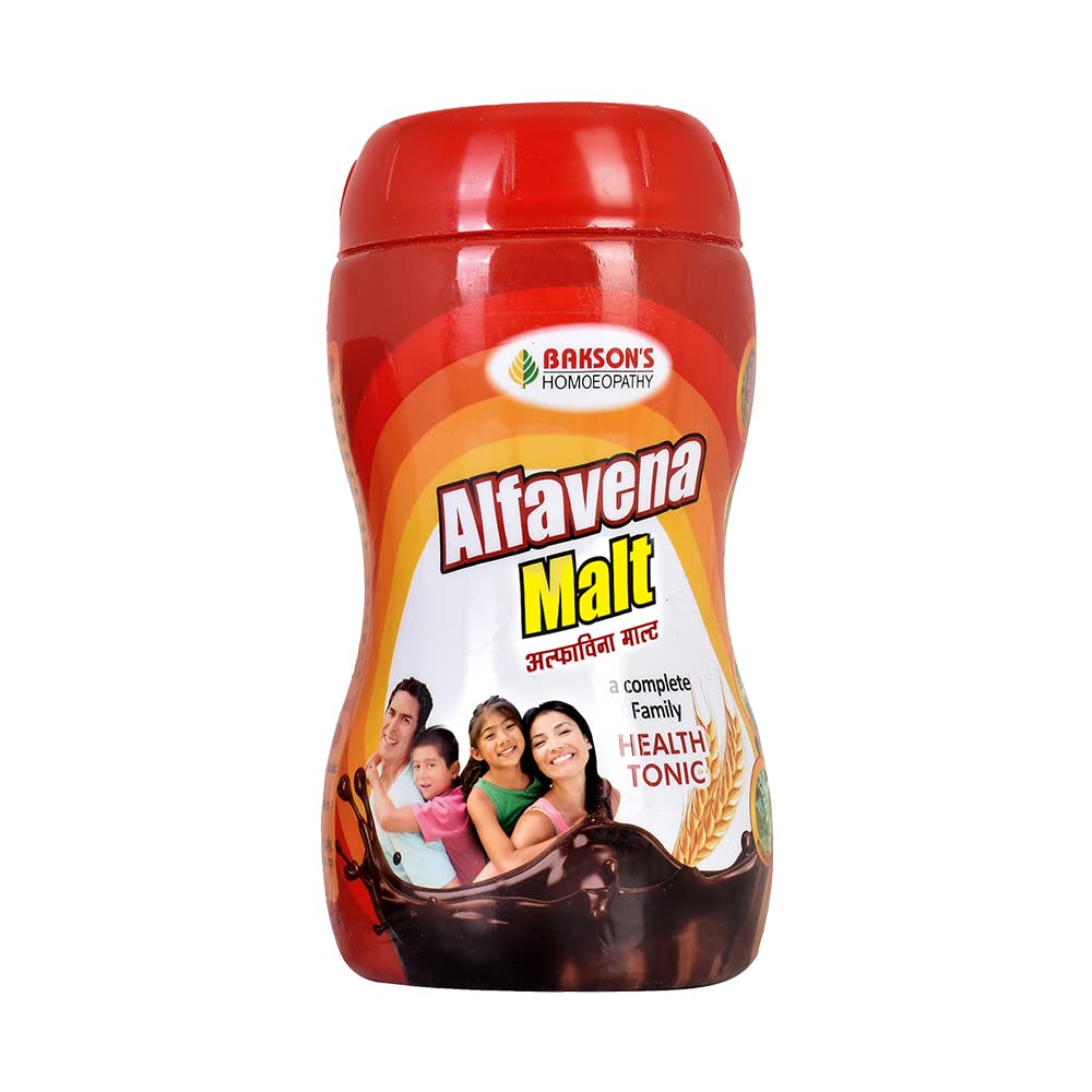 Bakson's Homoeopathy Alfavena Malt Invigorating a Complete Family Health Tonic Powder