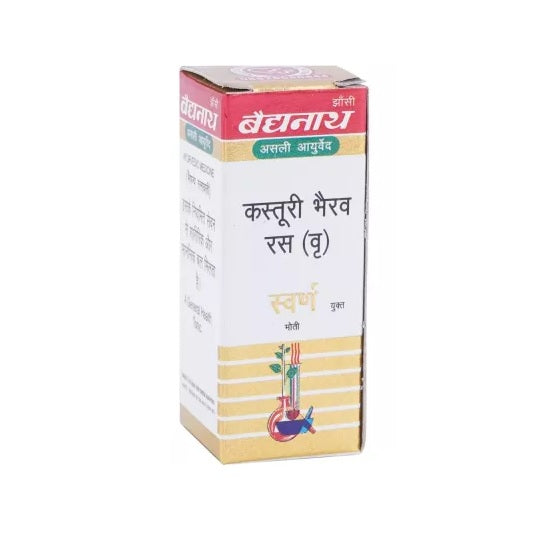 Baidyanath Ayurvedic Kasturi Bhairav Ras Br.(S.M.A) Tablets