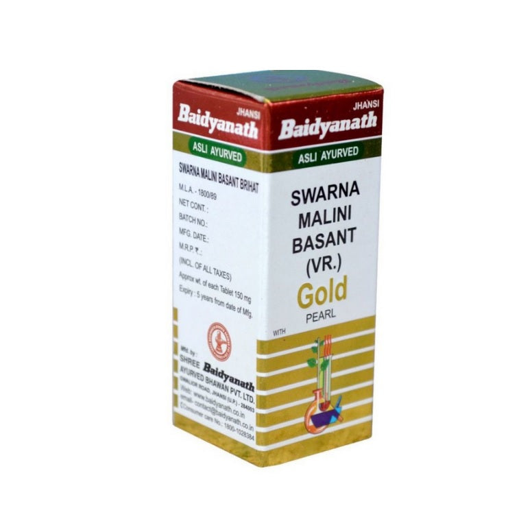 Baidyanath Ayurvedische Swarna Malini Basant Ras (Bri) Tabletten