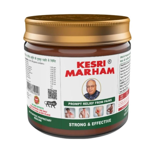 BCHasaram &amp; Sons Kesri Marham Аюрведический обезболивающий массажный бальзам от головной боли, боли в спине, мышцах, суставах и коленях Спорт и тренажерный зал Нелипкий быстро впитывающийся бальзам Maraham