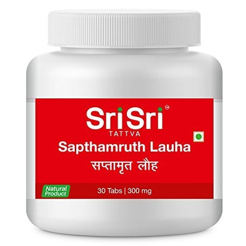 Sri Sri Tattva Ayurvedic Sapthamruth Lauha 300mg 30 Tabletten