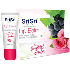 Sri Sri Tattva Ayurvedic Lip With Natural Butter,Rose & Grape Extract Balm 10gm