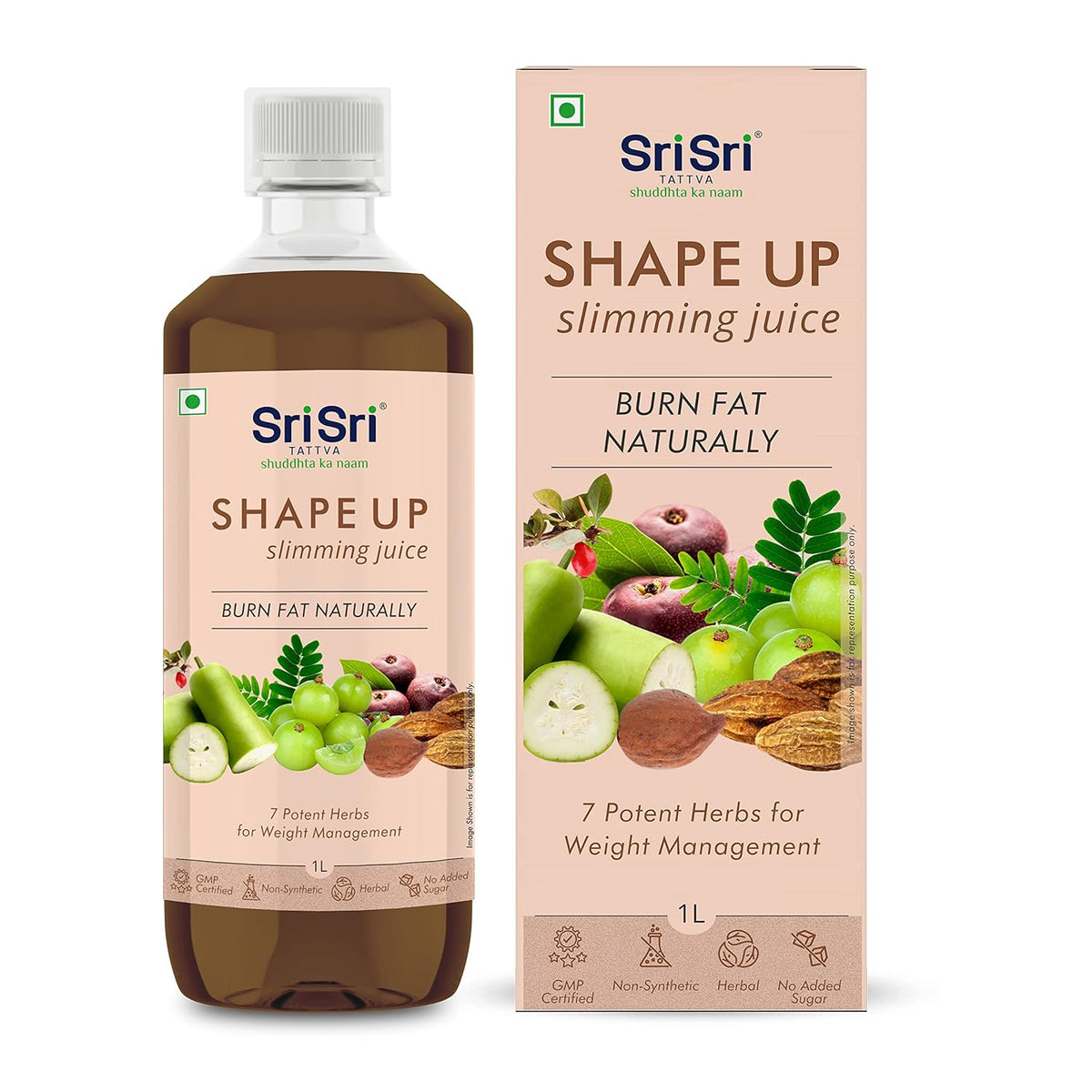 Sri Sri Tattva Ayurvedic Shape Up Slimming Juice For Weight Management Liquid 1 Litre