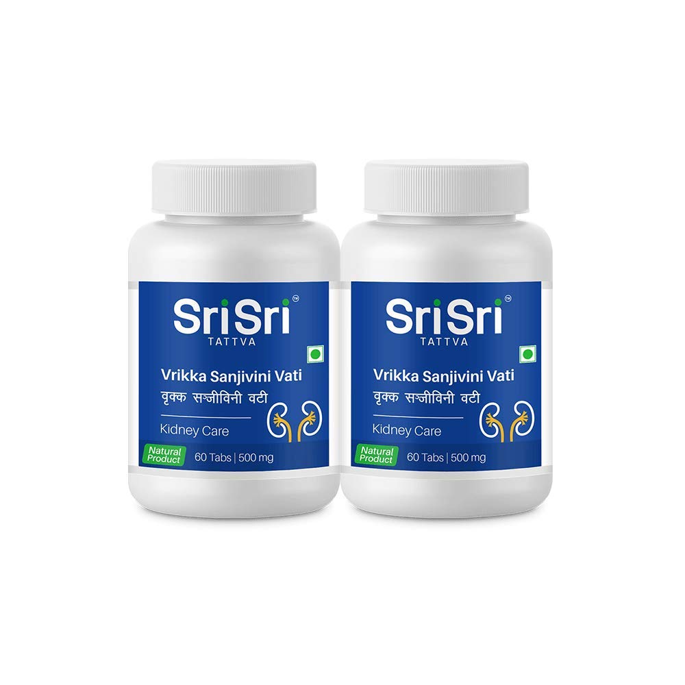 Sri Sri Tattva Ayurvedic Vrikka Sanjivini Vati, 500mg 60 Tablets