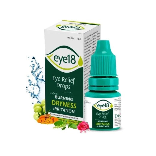 Divisa Herbal Care Ayurvedic Eye 18 Eye Relief Drops 10 ML
