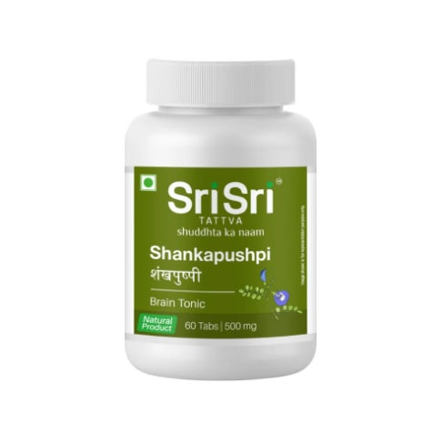 Sri Sri Tattva Ayurvedic Shankapushpi 500mg Brain Tonic 60 Tablets
