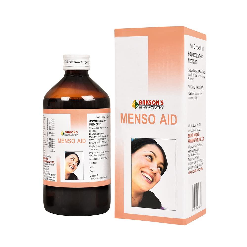 Bakson's Homoeopathy Menso Aid Regulates Cycle Syrup