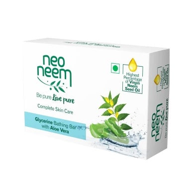 Gnfc Ayurvedic Neo Neem GLYCERINE Virgin Neem Seed Oil Soap 3 X 75 G