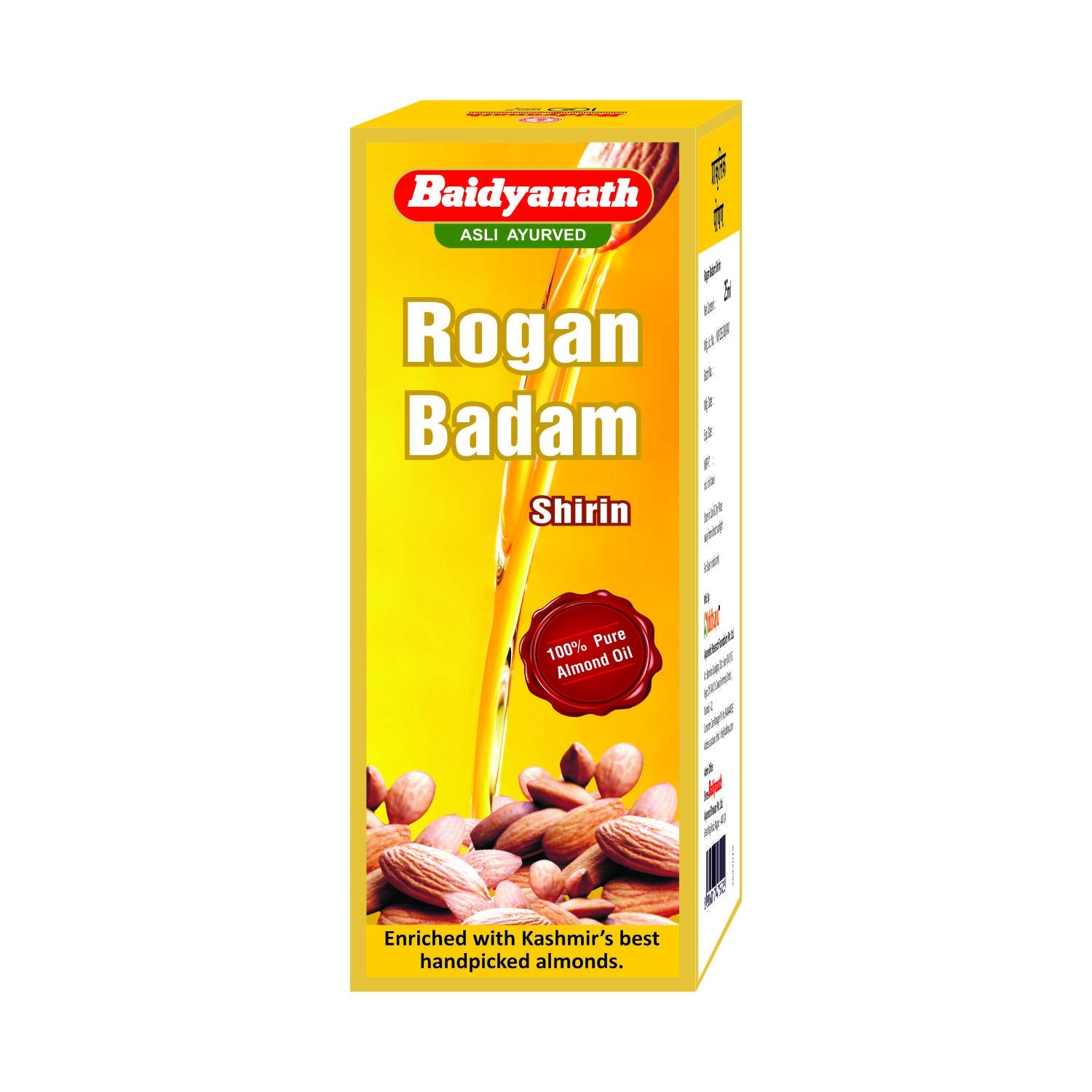 Baidyanath Ayurvedic Rogan Badam Oil Nourishes Skin And Hair Anti dandruff Oil