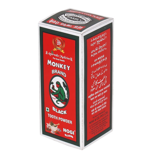 Monkey Ayurvedic Black Teeth Tooth Powder