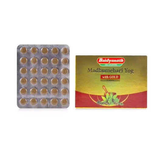 Baidyanath Ayurvedischer Madhumehari Yog mit Gold 30 Tabletten