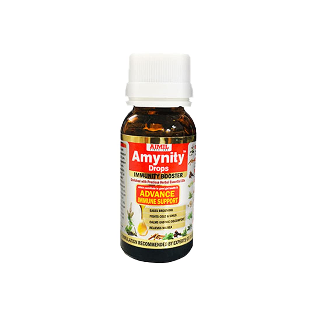 Aimil Ayurvedic Amynity Plus Поддержка иммунитета Elaichi Tulsi Liquid без сахара и капель