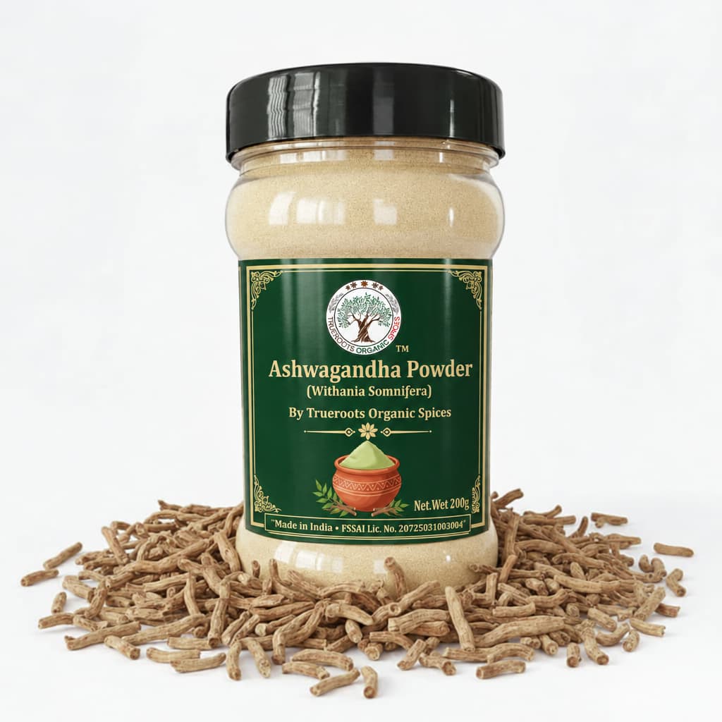 Trueroots Organic Spices Natural Spices Ashwagandha Powder | Withania Somnifera
